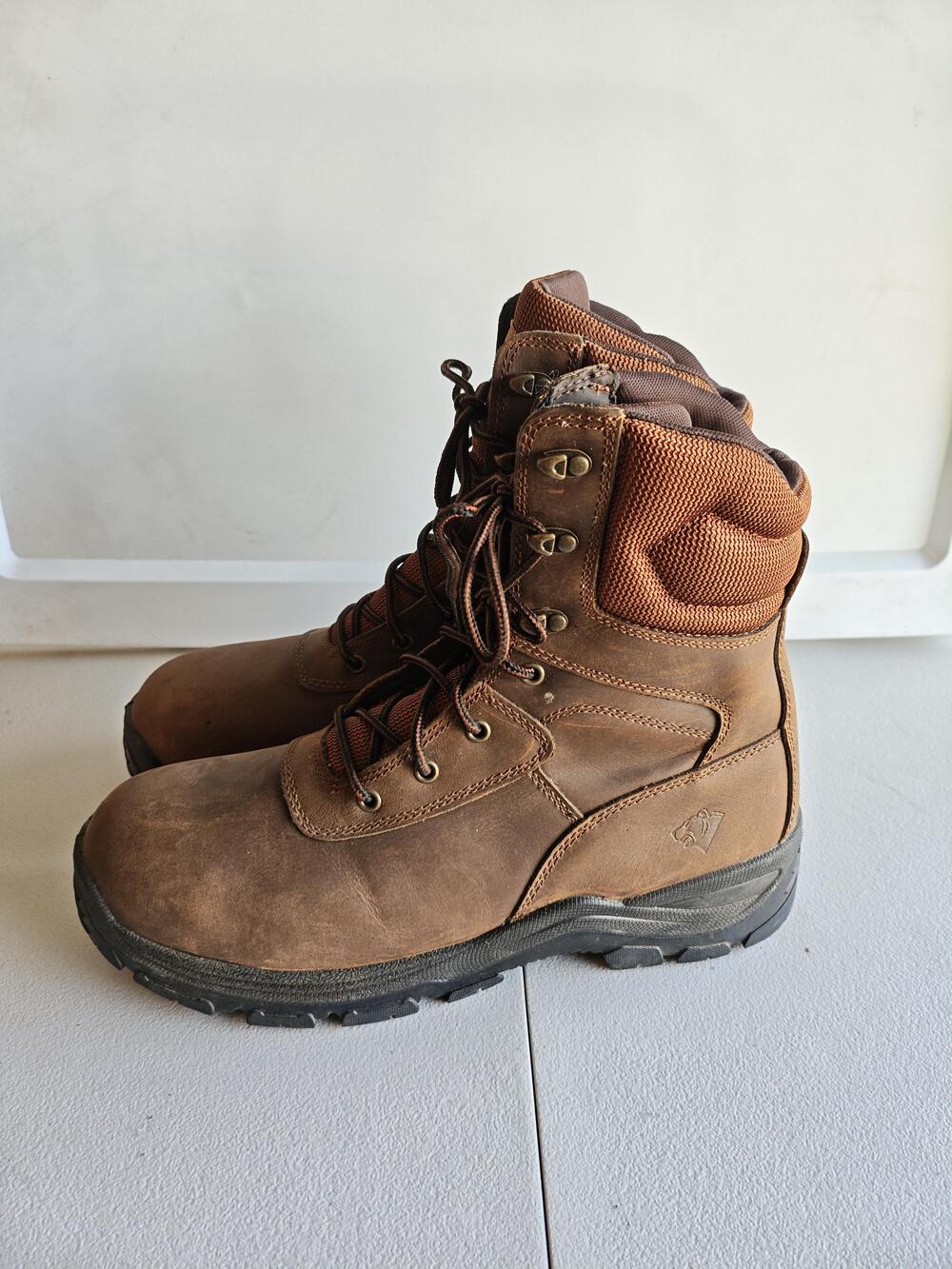 Herman Survivors EnduroPro Anti Fatigue Boots Mens Size 13W Brown Leather Work